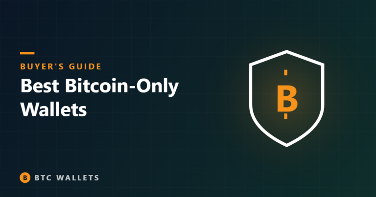 Shield with bitcoin symbol representing bitcoin-only wallets