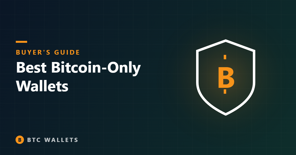 Shield with bitcoin symbol representing bitcoin-only wallets