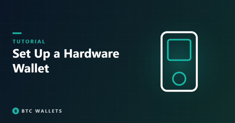 Hardware wallet illustration for setup tutorial