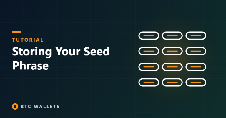 Grid of twelve seed words illustration
