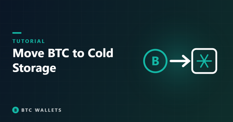 Bitcoin moving into cold storage illustration
