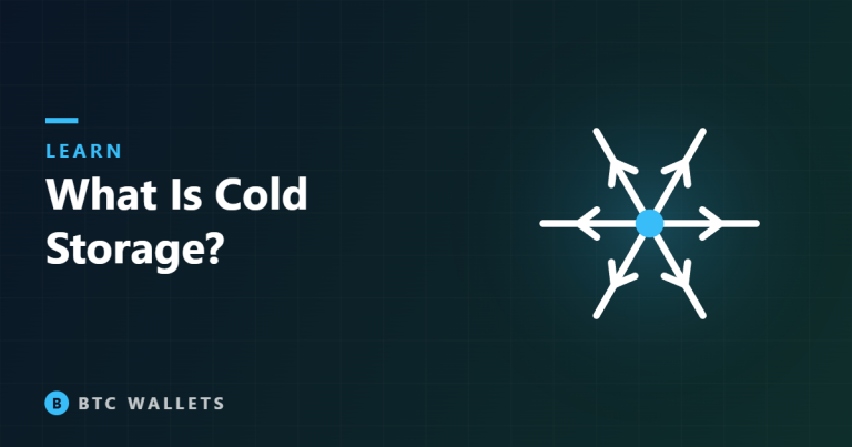 Snowflake illustration representing bitcoin cold storage