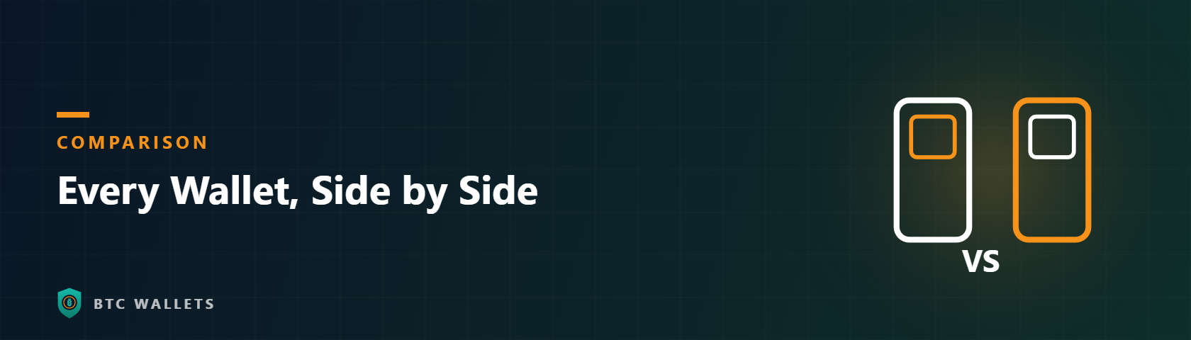 Hardware wallet comparison banner