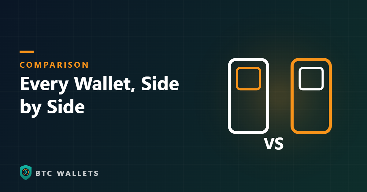 Wallet comparison table cover