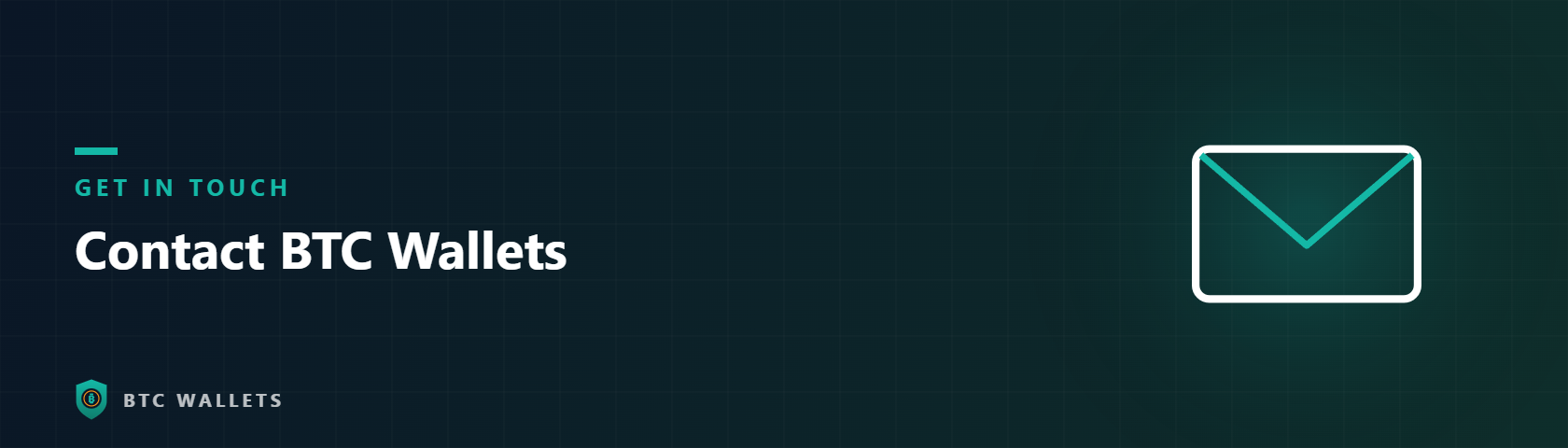 Envelope banner for the contact page