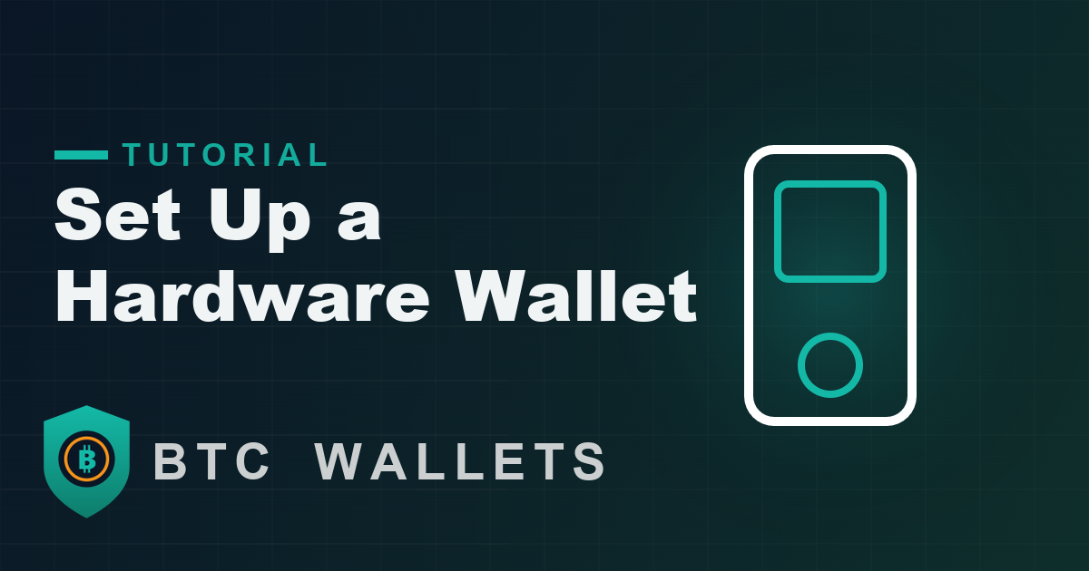 Hardware wallet setup illustration
