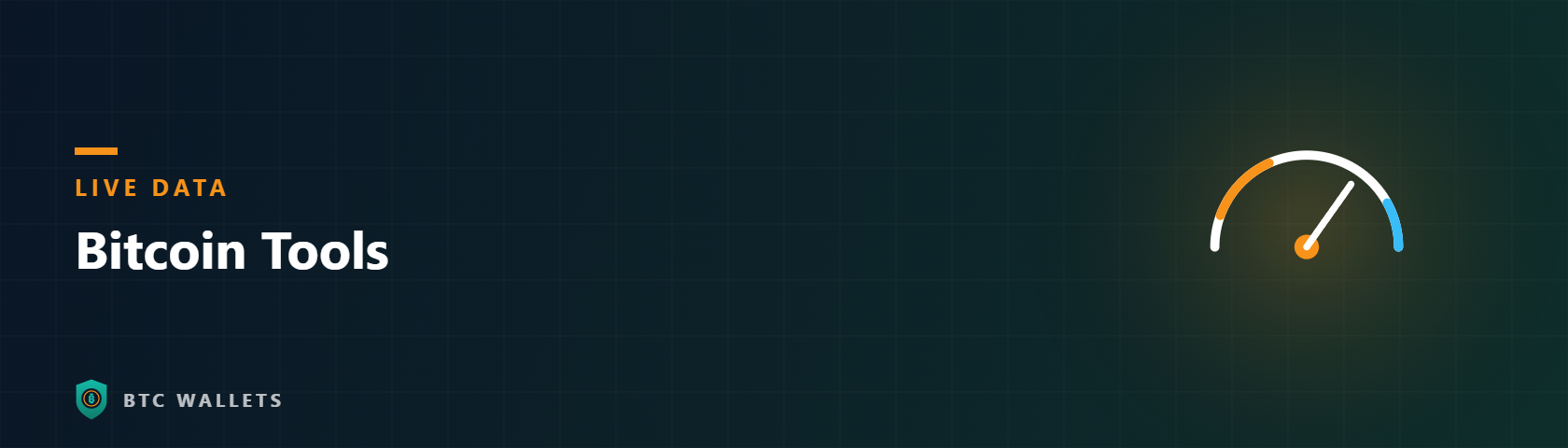Gauge illustration for bitcoin tools
